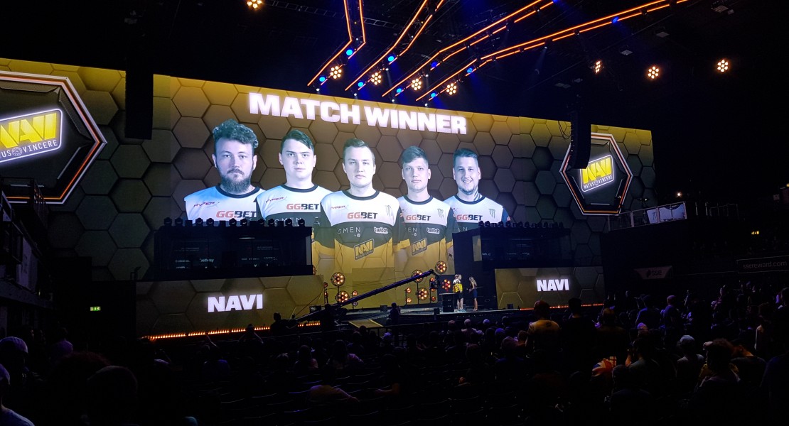 Picture taken right after Natus Vincere won the match at Faceit Major London 2018.