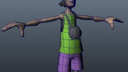 A rendering in Maya of one of the playable in-game characters, Gary.
